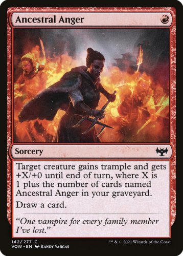 Foil Innistrad: Crimson Vow Ancestral Anger