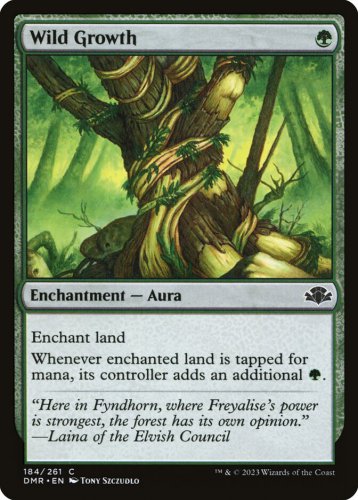 Foil Dominaria Remastered Wild Growth