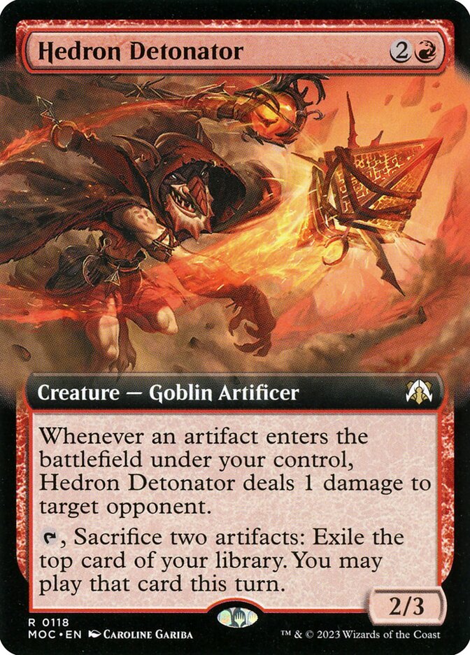 March of the Machine: Commander Hedron Detonator (Extended Art)