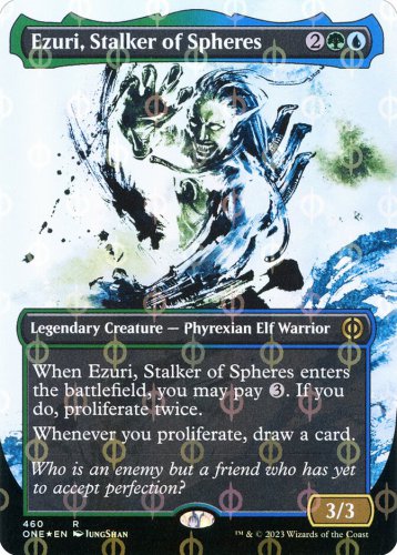 Foil Phyrexia: All Will Be One Ezuri, Stalker of Spheres (Showcase)