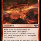 Foil Lord of the Ring: Tales of Middle-Earth Fiery Inscription