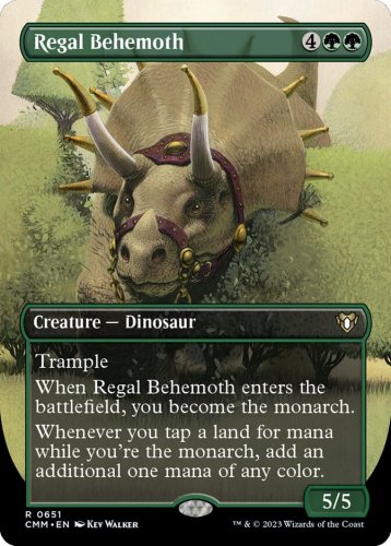 Foil Commander Masters Regal Behemoth