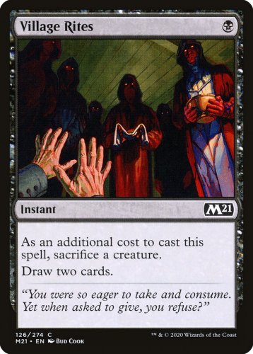 4 x Magic 2021 (M21) Village Rites (playset)