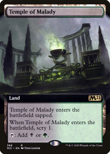 Magic 2021 (M21) Temple of Malady (Extended Art)