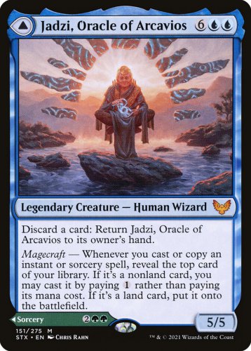 Strixhaven: School of Mages Jadzi, Oracle of Arcavios // Journey to the Oracle