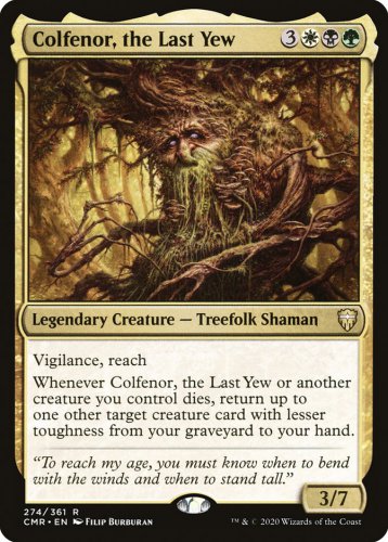 4 x Commander Legends Colfenor, the Last Yew (playset)