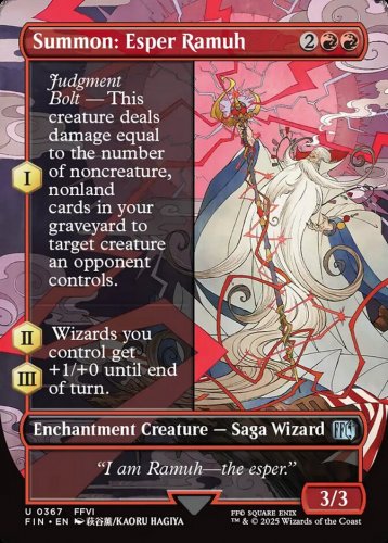 Foil Final Fantasy Summon: Esper Ramuh (Borderless)