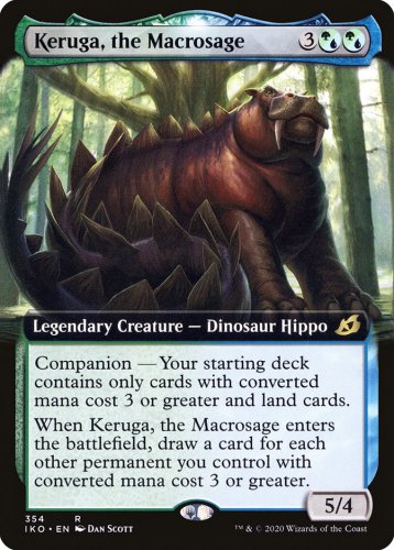 Zendikar Rising Keruga, the Macrosage (Extended Art)
