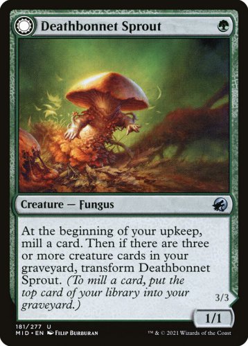 4 x Innistrad: Midnight Hunt Deathbonnet Sprout // Deathbonnet Hulk (Playset)
