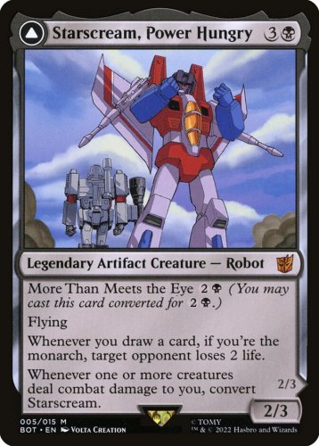 Universes Beyond: Transformers Starscream, Power Hungry // Starscream, Seeker Leader