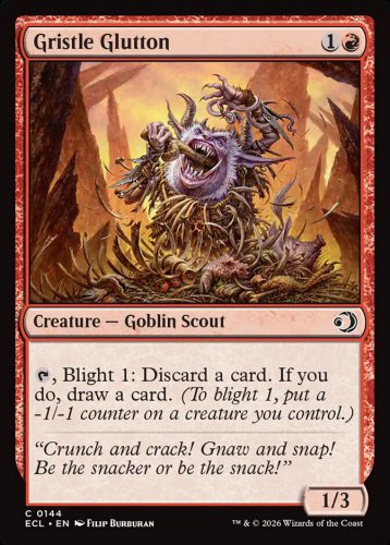 4 x Lorwyn Eclipse Gristle Glutton (playset)