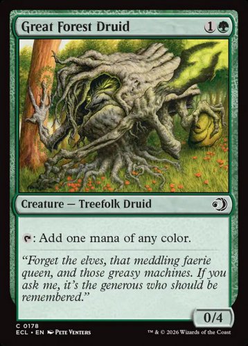 Foil Lorwyn Eclipsed Great Forest Druid