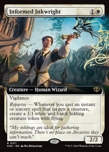 Foil Secrets of Strixhaven Informed Inkwright (Extended Art)