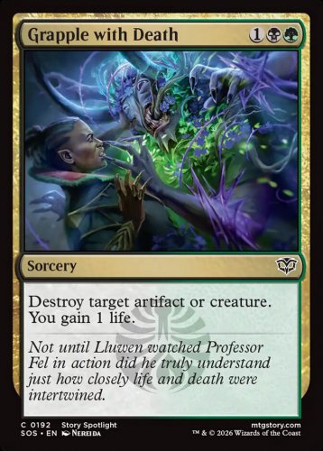 4 x Secrets of Strixhaven Grapple with Death (Playset)