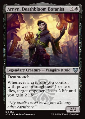 Foil Secrets of Strixhaven Arnyn, Deathbloom Botanist