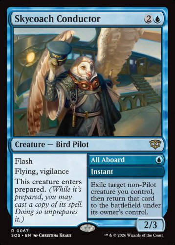 Foil Secrets of Strixhaven Skycoach Conductor