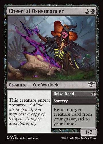4 x Secrets of Strixhaven Cheerful Osteomancer (Playset)