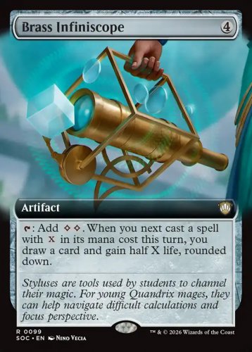 Secrets of Strixhaven Commander Brass Infiniscope (Extended Art)