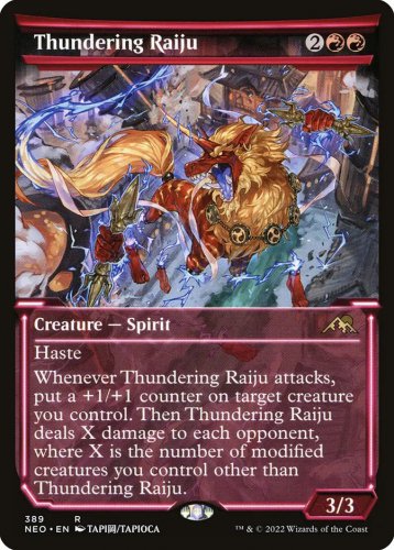 Kamigawa: Neon Dynasty Thundering Raiju (Showcase)
