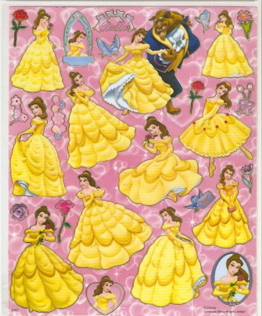 10 Big sheets Princess Sticker Buy 2 lots Bonus 1 #DP E007
