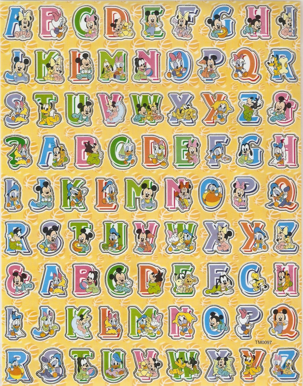 #TM0097 BABY MICKEY PVC Removable Sticker