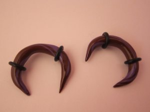 Crescent Purple Plug