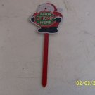 A CLASSIC SANTA CLAUSE  LAWN SIGN