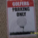 CLASSIC GOLF METAL PARKING SIGN