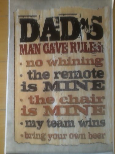 man cave  laminated sign