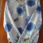 FREE SHIPING GLTTERY WHITE &SKY BLUE GIRLS BLOUSE WITH SEQUIN  SIZE MEDUIM
