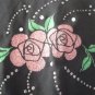 FREE SHIPING BLACK WITH SEQUIN GIRLS T-SHIRT SIZE 10-12 MEDUIM MADE IN USA