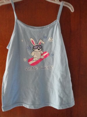 FREE SHIPING BLUE BUNNY GIRLS TOP SIZE 14