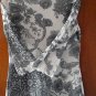 FREE SHIPING FASHINABLE CREW NECK GREY BLOUSE SIZE SMALL