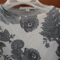 FREE SHIPING FASHINABLE CREW NECK GREY BLOUSE SIZE SMALL