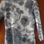 FREE SHIPING FASHINABLE CREW NECK GREY BLOUSE SIZE SMALL