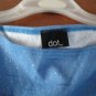 FREE SHIPING BLUE TOP WITH SILVER SEQUIN