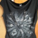 FREE SHIPING FASHIONABLE BLACK TOP WITH SILVER BROUNZE