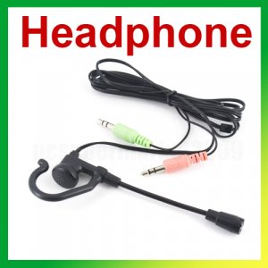 FREE SHIPPING Computer mini earphone with microphone skype,msn,yahoo