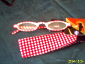 New Fun PINK Fashionable Reading Glasses W Pouch eyeglassess +1.00