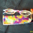 New Fun COLORFULL Fashionable Reading Glasses W Pouch eyeglassess +2.00