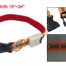 Nylon 6 Red Yellow LED Pet Dog Collar Leashes Strip