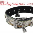 Rhinestone Metal Buckle Dog Collar Lock Bear Charms Neck Strap L
