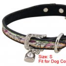 Dog Adjustable Colors Faux Leather Cartoon Collar Belt S