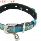 Sz M Peg Dog Rhinestone Accent Buckle Colored Band Collar