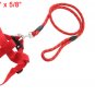 Red Walking Harness Lead Strap Adjustable Leash for Pet Dog