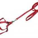 Pet Dog Puppy Nylon Harness Doggie Leash Rope Red