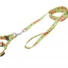 Dog Pet Apple Nylon Harness Leash Strap Size M