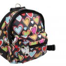 Pet Dog Heart Pattern Backpack Harness Leash Set Medium