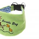 Dog Palegreen Soft Scarf Flower Print Pet Triangle Neckerchief