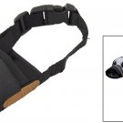 Black Nylon Mesh Pet Dog Anti Bites Bark Soft Muzzle XS